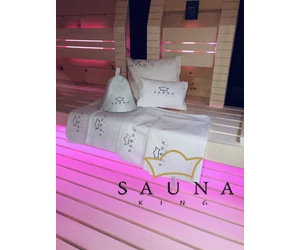 Sauna-Textillogo mit hitzebeständiger Transferfolie (ohne Produkt)