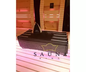 Sauna-Textillogo mit hitzebeständiger Transferfolie (ohne Produkt)
