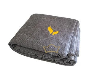 NEU! Sauna-Wedeltuch "Magic Towel" von Robert Heinevetter, grau, 100x75cm