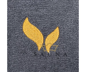NEU! Sauna-Wedeltuch "Magic Towel" von Robert Heinevetter, grau, 100x75cm