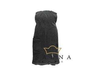 RENTO "Kenno" Damen Sauna-Kilt, Grau, 145 x 85 cm