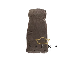 RENTO "Kenno" Damen Sauna-Kilt, Braun, 145 x 85 cm