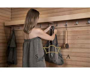 RENTO "Kenno" Damen Sauna-Kilt, Grau, 145 x 85 cm