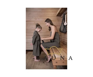 RENTO "Kenno" Damen Sauna-Kilt, Braun, 145 x 85 cm