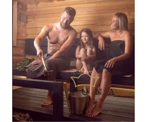 RENTO "Kenno" Herren Sauna-Kilt, Braun, 145 x 70 cm