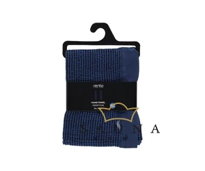 RENTO "Kenno" Sauna Handtuch, Navy blau, 50 × 70 cm