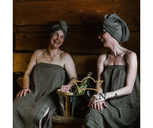 RENTO "Kenno" Damen Sauna-Kilt, Braun, 145 x 85 cm