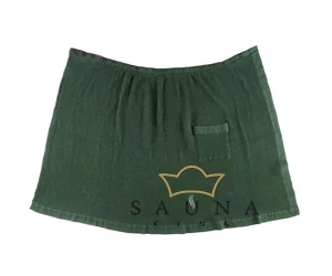 RENTO "Kenno" Damen Sauna-Kilt, Grün, 145 x 85 cm