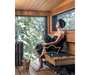 RENTO "Kenno" Damen Sauna-Kilt, Grün, 145 x 85 cm