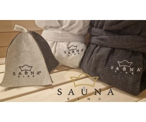Sauna-Textillogo mit Maschinenstickerei (ohne Produkt)