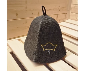Strukturierter grauer Sauna-Mütze – Klares Design, maximaler Komfort
