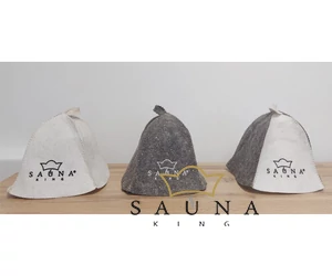 Sauna-Textillogo mit Maschinenstickerei (ohne Produkt)