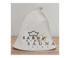 Sauna-Textillogo mit Maschinenstickerei (ohne Produkt)