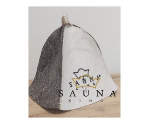 Sauna-Textillogo mit Maschinenstickerei (ohne Produkt)