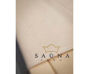 Saunatuch, weiße Leinwand, 100x150 cm