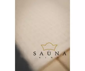 Saunatuch mit Wespenmuster, weiße Leinwand, 100x150 cm, 180 g/m²