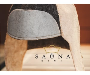 Sauna-Mütze aus Schafwolle,  “Finnish hat”