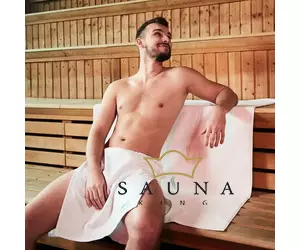 YEYE Sauna Kleidung für HERREN, Ecru