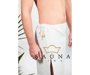 YEYE Sauna Kleidung für HERREN, Ecru