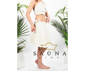 YEYE Sauna Kleidung PRO für Saunanutzer und SAUNAMEISTER, weiß