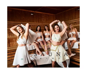 YEYE Sauna Kleidung PRO für Saunanutzer und SAUNAMEISTER, weiß