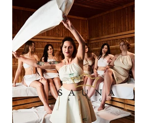 YEYE Sauna Kleidung PRO für Saunanutzer und SAUNAMEISTER, weiß