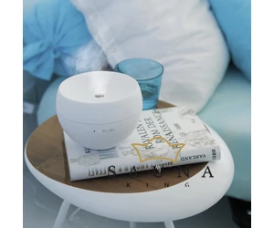 Jasmine Ultraschall-Luxus-Aroma-Diffusor, Weiß