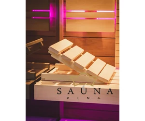 Verstellbare Sauna Kopfstütze aus natur Holz