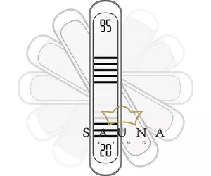 ENJOIJU digitale Sanduhr & Thermometer & Hygrometer für Sauna- und Infrarotkabinen