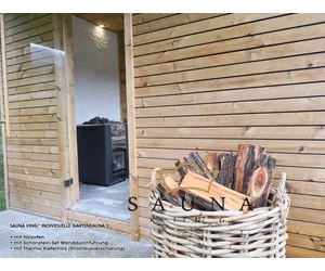 Schornstein Set für holzbeheizter Saunaofen, Wanddurchführung, Edelstahl