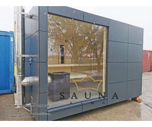 HARVIA Schornstein Set für holzbeheizter Saunaofen, Wanddurchführung, Edelstahl