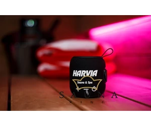 HARVIA Bluetooth-Lautsprecher schwarz 5 W, 1800 mAh, IPX6 wasserdicht und hitzebeständig bis max. 65℃