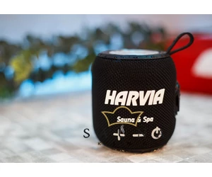 HARVIA Bluetooth-Lautsprecher schwarz 5 W, 1800 mAh, IPX6 wasserdicht und hitzebeständig bis max. 65℃