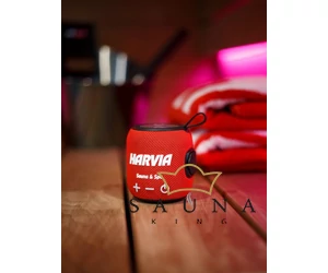 HARVIA Bluetooth-Lautsprecher rot 5 W, 1800 mAh, IPX6 wasserdicht und hitzebeständig bis max. 65℃