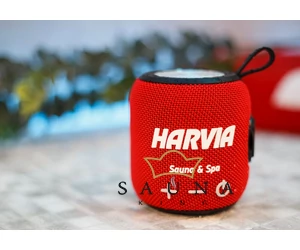HARVIA Bluetooth-Lautsprecher rot 5 W, 1800 mAh, IPX6 wasserdicht und hitzebeständig bis max. 65℃