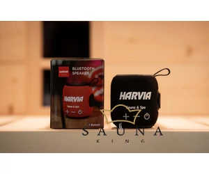 HARVIA Bluetooth-Lautsprecher schwarz 5 W, 1800 mAh, IPX6 wasserdicht und hitzebeständig bis max. 65℃