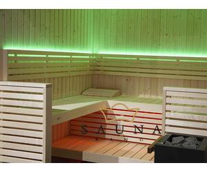 HARVIA VARIANT VIEW Finnsauna Corner Large, Massivholzsauna aus Finnland