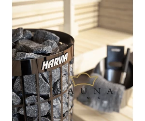 HARVIA Cilindro Saunaofen SCHWARZ mit integrierter Steuerung 9 kw