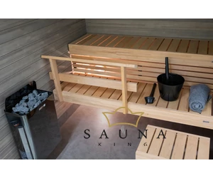 HARVIA Wall Saunaofen mit integrierter Steuerung SCHWARZ 4,5 kw