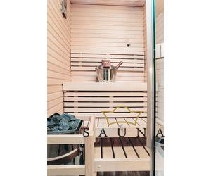 HARVIA Luxus Sauna Zubehör Set in der modernen Farbe Edelstahl
