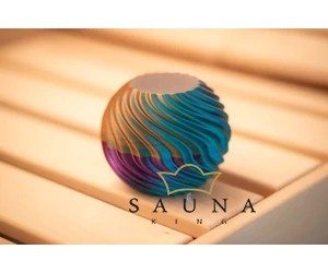Sauna-Eisballmaschine, Petrolblau