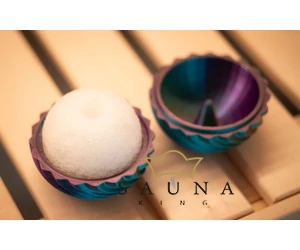 Sauna-Eisballmaschine, Petrolblau