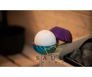 Sauna-Eisballmaschine, Petrolblau