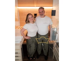 Sauna-, Yoga- oder Haremshose, Grün L/XL