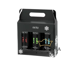 RENTO Sauna Geschenkbox, 3x400ml (Eukalyptus, Birke und Arktische Beere)