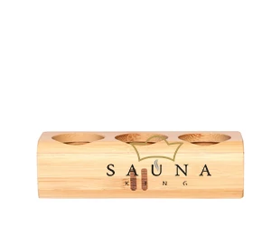 RENTO Sauna Geschenkbox, 3x10ml Saunaduft, in einem Bambushalter