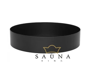 Verso Dekotablett für Duftspender, mattes schwarzes Aluminium