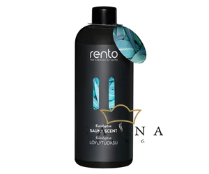 RENTO Sauna Geschenkbox, 2 Stk Sauna Sitztuch und 400ml Saunaduft, Eukalyptus