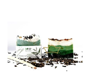 YEYE 100% natürliche, handgemachte Seife, Zitronengras & Grüner Tee