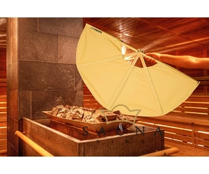 SAUNAGUT Sauna-Fächer KLEIN, HELLBRAUN
